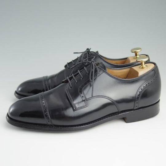 極上★チャーチ 70F/UK7【旧チャーチ★ブックバインダーカーフ/73ラスト】4都市ロゴ/クォーターブローグ/メンズ/Church's★d884