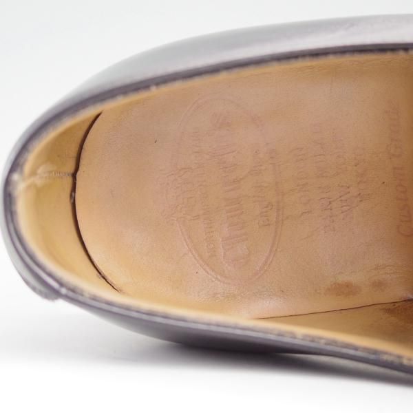 極上★チャーチ 75F/UK7.5【現行ロゴ★オスロ/OSLO/136ラスト】5都市ロゴ/ブレーントゥ/カーフ/黒/メンズ/Church's★d885