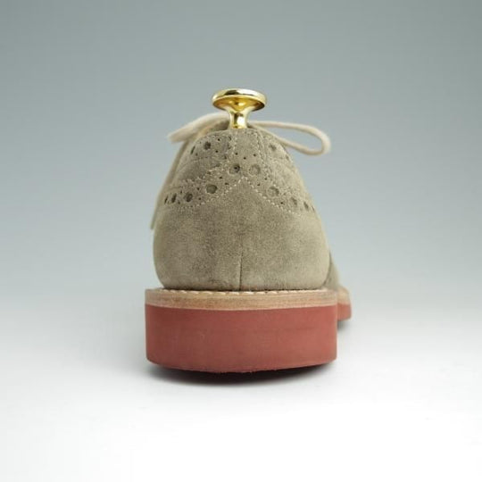 極美品★チャーチ 50G/UK5【バーウッドのカジュアル仕様モデル★DOWNTON】81ラスト/フルブローグ/スエード/薄茶/メンズ/Church's★d886