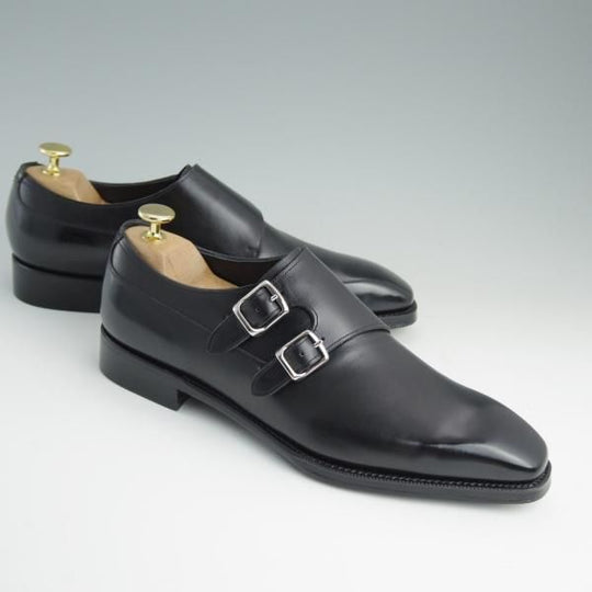 極美品★Soffice&Solid/トレーディングポスト取扱 SIZE 7.5【★ダブルモンク/S803/S66-Eラスト】ソフィス&ソリッド/ユニオンロイヤル★d890