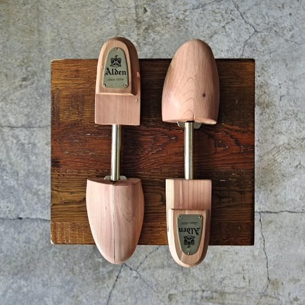 美品★オールデン Sサイズ【★純正シューツリー/(米)ロチェスター製】木製シューキーパー/メンズ/ROCHESTER/Alden★d891