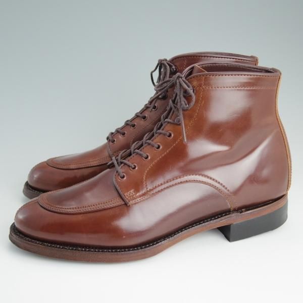 美品★Makers/メイカーズ SIZE 6【定価￥113,400-★茶系コードバン仕様/#4】ホーウィン社/Uチップ/ブルーチャーブーツ/メンズ★d898