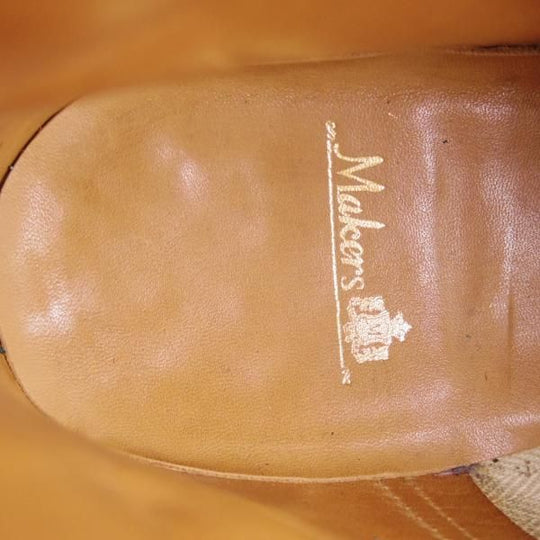 美品★Makers/メイカーズ SIZE 6【定価￥113,400-★茶系コードバン仕様/#4】ホーウィン社/Uチップ/ブルーチャーブーツ/メンズ★d898