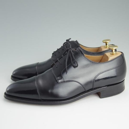 美品★(英)チーニー 8F【貴重★(英)ポールスミス別注/Paul Smith】M8517/3888ラスト/プレーントゥ/カーフ/黒/メンズ/CHEANEY★d901