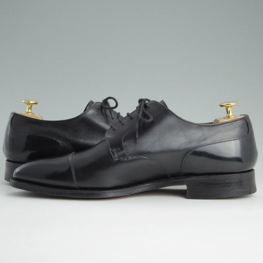 美品★(英)チーニー 8F【貴重★(英)ポールスミス別注/Paul Smith】M8517/3888ラスト/プレーントゥ/カーフ/黒/メンズ/CHEANEY★d901