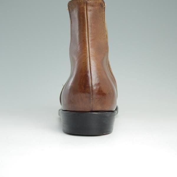 ★(伊)シルヴァノ・ラッタンジ SiZE 40【貴重★アダムエロぺ別注/AKASHI/992】サイドゴアブーツ/カーフ/茶/Silvano Lattanzi★d903