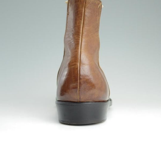 ★(伊)シルヴァノ・ラッタンジ SiZE 40【貴重★アダムエロぺ別注/AKASHI/992】サイドゴアブーツ/カーフ/茶/Silvano Lattanzi★d903