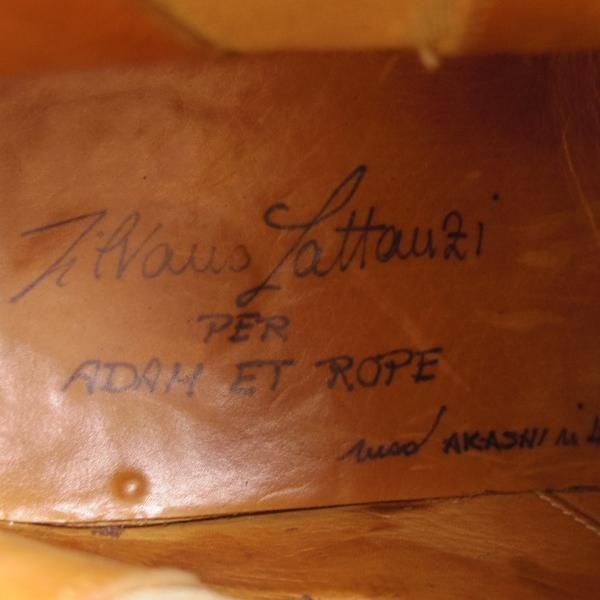 ★(伊)シルヴァノ・ラッタンジ SiZE 40【貴重★アダムエロぺ別注/AKASHI/992】サイドゴアブーツ/カーフ/茶/Silvano Lattanzi★d903