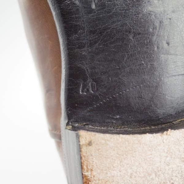 ★(伊)シルヴァノ・ラッタンジ SiZE 40【貴重★アダムエロぺ別注/AKASHI/992】サイドゴアブーツ/カーフ/茶/Silvano Lattanzi★d903