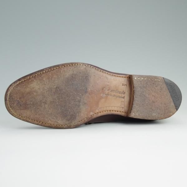 極上★チャーチ 55F/UK5.5【旧チャーチ★ブックバインダーカーフ/3都市ロゴ】69Rラスト/Everdon/サイドエラスティック/茶/Church's★d905