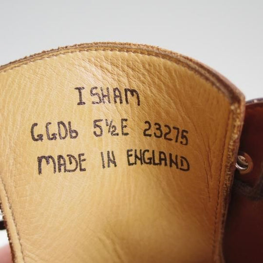 極上★(英)ガジアーノ&ガーリング 5.5E【定価￥216,000-★EG/ドーバー似寄モデル】ISHAM/GG06ラスト/Uチップ/茶/GAZIANO&GIRLING★d907