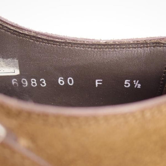 極上★(伊)サントーニ SIZE 5.5【貴重★BEAMS F別注/ブラックラピド製法】ダブルモンク/スエード/茶/メンズ/ビームス/Santoni★d908