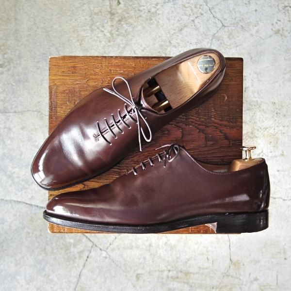 極上★(英)ニュー&リングウッド SIZE 8【貴重★QA11/ホールカット】カーフ/濃茶/メンズ/リーガル/REGAL/NEW&LINGWOOD★d909