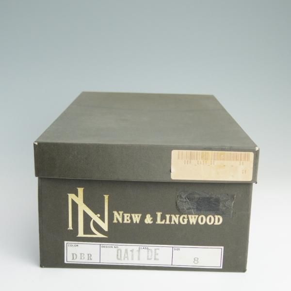 極上★(英)ニュー&リングウッド SIZE 8【貴重★QA11/ホールカット】カーフ/濃茶/メンズ/リーガル/REGAL/NEW&LINGWOOD★d909
