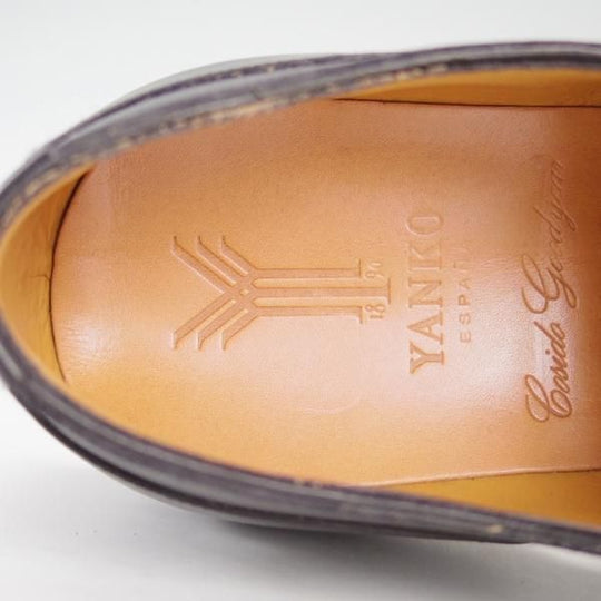 未使用★(スペイン製)YANKO/ヤンコ SIZE 6【★Uチップ/カーフ】黒/メンズ★d913