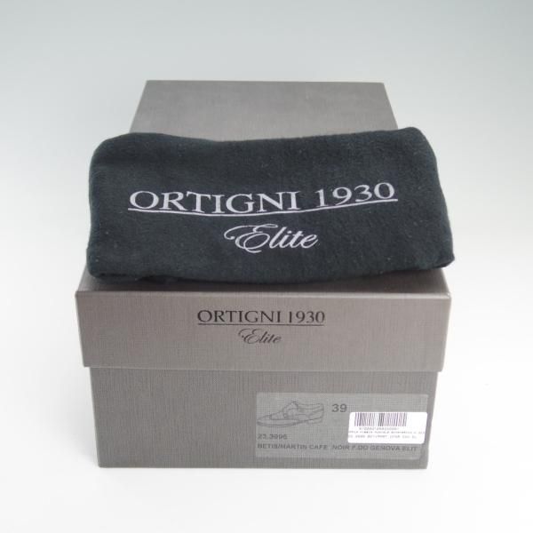 新品★(伊)ORTIGNI/オルティーニ SIZE 39【コンビ仕様★カーフ×グレインレザー】ダブルモンク/濃茶/メンズ★d914