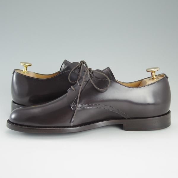 新品★(伊)ストール・マンテラッシ SIZE 5【貴重★ブラックラピド製法/プレーントゥ】濃茶/メンズ/SUTOR MANTELLASSI★d915