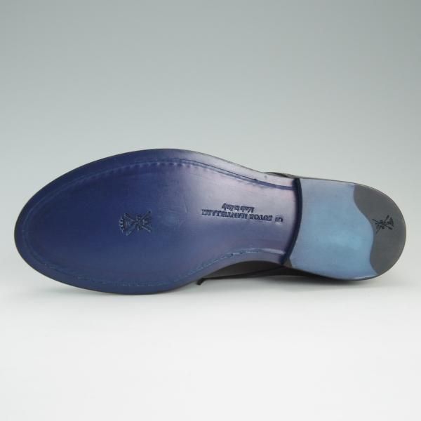 新品★(伊)ストール・マンテラッシ SIZE 5【貴重★ブラックラピド製法/プレーントゥ】濃茶/メンズ/SUTOR MANTELLASSI★d915