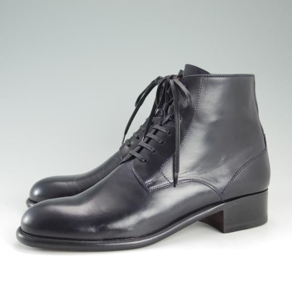 未使用★(伊製)Le Yucca's/レユッカス(レディース) SIZE 37.5【貴重★エンツォ・ボナフェ製/ブーツ】カーフ/黒/Enzo Bonafe★d916