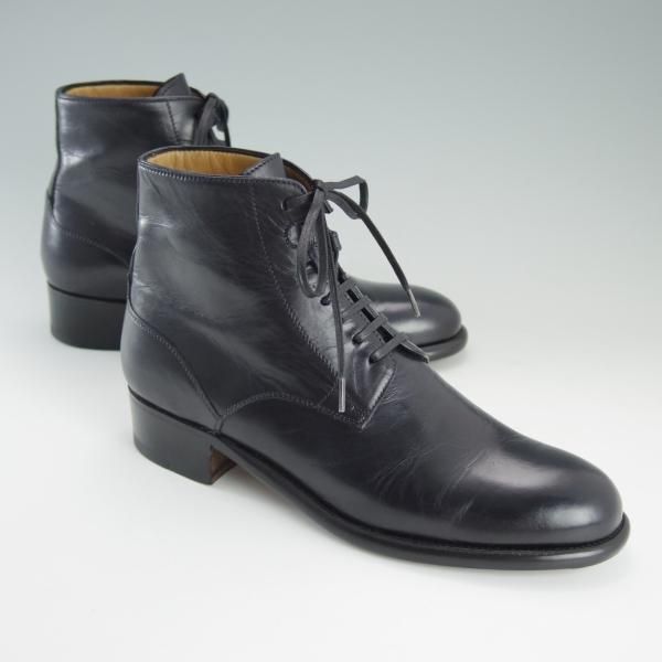 未使用★(伊製)Le Yucca's/レユッカス(レディース) SIZE 37.5【貴重★エンツォ・ボナフェ製/ブーツ】カーフ/黒/Enzo Bonafe★d916