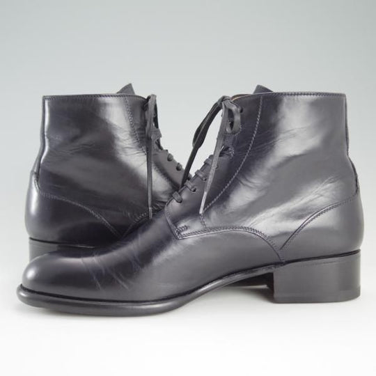 未使用★(伊製)Le Yucca's/レユッカス(レディース) SIZE 37.5【貴重★エンツォ・ボナフェ製/ブーツ】カーフ/黒/Enzo Bonafe★d916