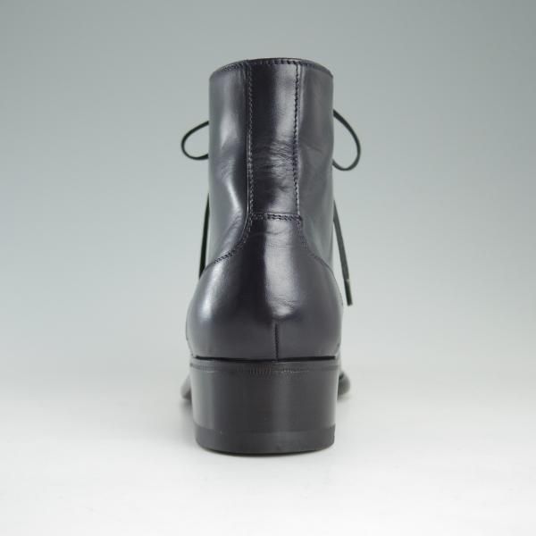 未使用★(伊製)Le Yucca's/レユッカス(レディース) SIZE 37.5【貴重★エンツォ・ボナフェ製/ブーツ】カーフ/黒/Enzo Bonafe★d916