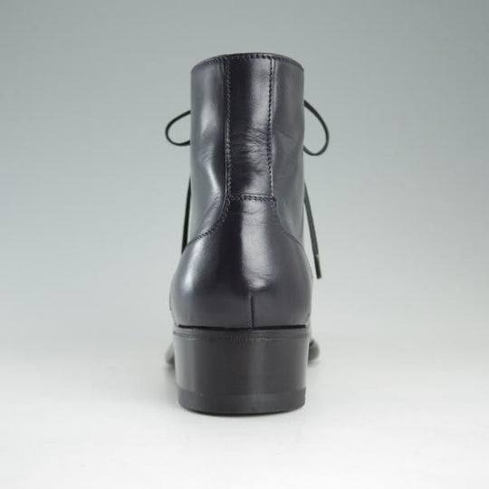 未使用★(伊製)Le Yucca's/レユッカス(レディース) SIZE 37.5【貴重★エンツォ・ボナフェ製/ブーツ】カーフ/黒/Enzo Bonafe★d916