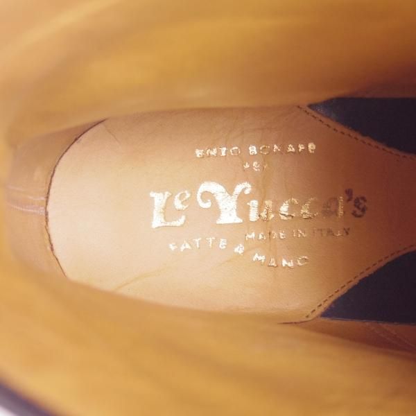 未使用★(伊製)Le Yucca's/レユッカス(レディース) SIZE 37.5【貴重★エンツォ・ボナフェ製/ブーツ】カーフ/黒/Enzo Bonafe★d916
