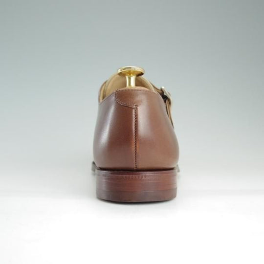 新品★クロケット&ジョーンズ 5.5E【貴重★コンビ仕様/EBURY】348ラスト/ダブルモンク/カーフ×キャンバス/メンズ/Crockett&Jones★d917