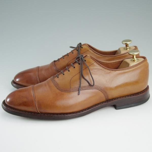 極上★(米)アレンエドモンズ 8D【定価￥74,520-★パークアベニュー/Park Avenue】ストレートチップ/カーフ/茶/ALLEN EDMONDS★d919