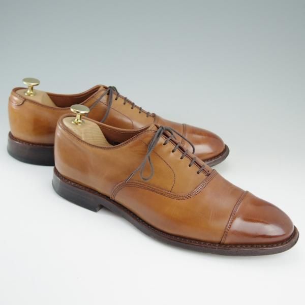 極上★(米)アレンエドモンズ 8D【定価￥74,520-★パークアベニュー/Park Avenue】ストレートチップ/カーフ/茶/ALLEN EDMONDS★d919