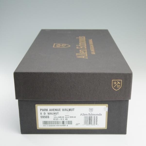 極上★(米)アレンエドモンズ 8D【定価￥74,520-★パークアベニュー/Park Avenue】ストレートチップ/カーフ/茶/ALLEN EDMONDS★d919