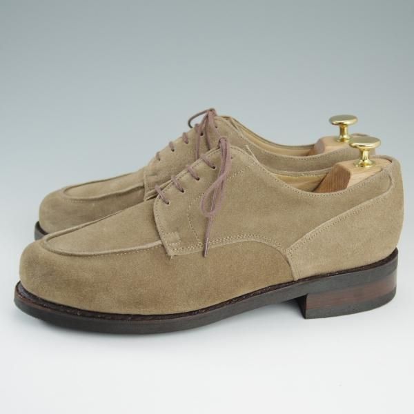 極上★パラブーツ SIZE 7【ドレス仕様シャンボード★CHAMBORD】Uチップ/アクティブソール/スエード/薄茶/メンズ/Paraboot★d923