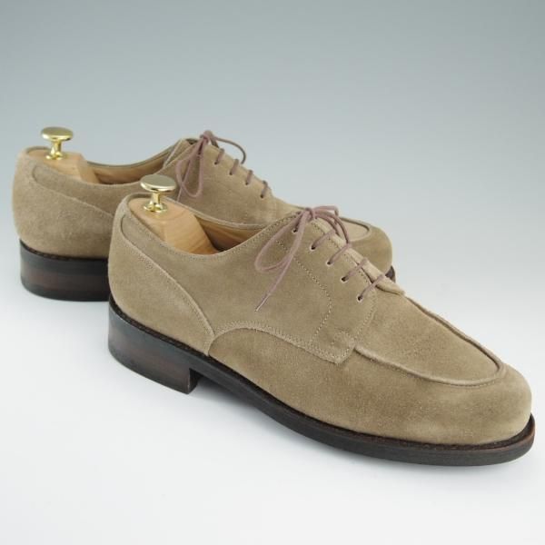 極上★パラブーツ SIZE 7【ドレス仕様シャンボード★CHAMBORD】Uチップ/アクティブソール/スエード/薄茶/メンズ/Paraboot★d923