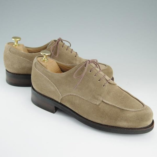 極上★パラブーツ SIZE 7【ドレス仕様シャンボード★CHAMBORD】Uチップ/アクティブソール/スエード/薄茶/メンズ/Paraboot★d923