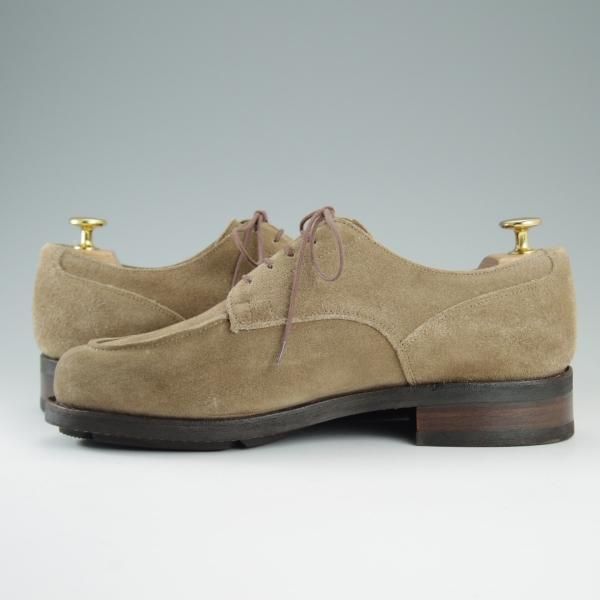 極上★パラブーツ SIZE 7【ドレス仕様シャンボード★CHAMBORD】Uチップ/アクティブソール/スエード/薄茶/メンズ/Paraboot★d923