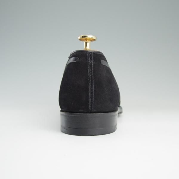 美品★(英)グレンソン 9E【★タッセルローファー/22371-545】スリッポン/スエード/黒/メンズ/GRENSON★d924