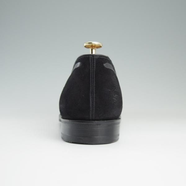美品★(英)グレンソン 9E【★タッセルローファー/22371-545】スリッポン/スエード/黒/メンズ/GRENSON★d924