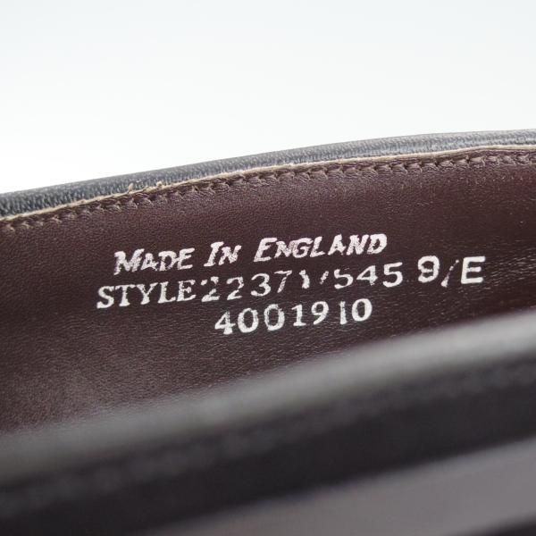 美品★(英)グレンソン 9E【★タッセルローファー/22371-545】スリッポン/スエード/黒/メンズ/GRENSON★d924