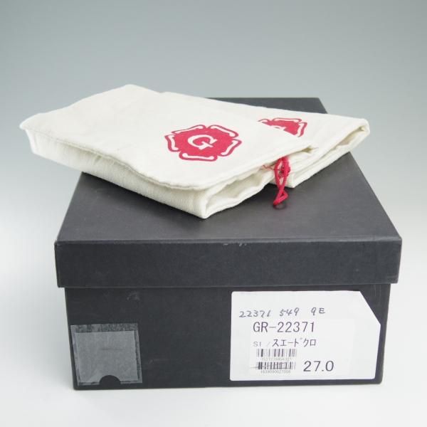 美品★(英)グレンソン 9E【★タッセルローファー/22371-545】スリッポン/スエード/黒/メンズ/GRENSON★d924