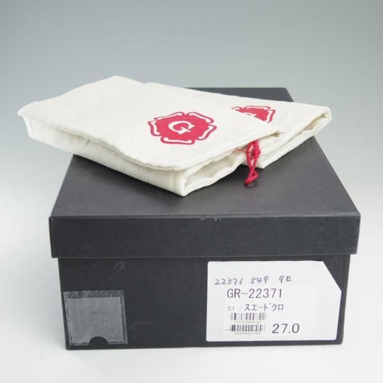 美品★(英)グレンソン 9E【★タッセルローファー/22371-545】スリッポン/スエード/黒/メンズ/GRENSON★d924