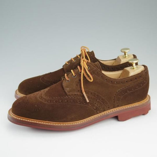 美品★(英)サンダース製 UK8.5/US9.5【リッジウェイソール仕様★マークマクナイリー別注】フルブローグ/SANDERS/MARK MCNAIRY★d926