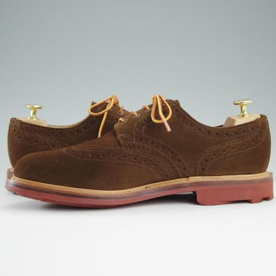 美品★(英)サンダース製 UK8.5/US9.5【リッジウェイソール仕様★マークマクナイリー別注】フルブローグ/SANDERS/MARK MCNAIRY★d926