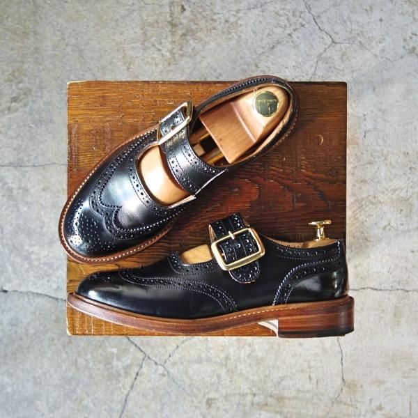【国内発送】TRICKER'S MARY JANE ウイングチップ l6011-blk 国内発送】TRICKER'S MARY JANE ウイングチップ l6011-blk