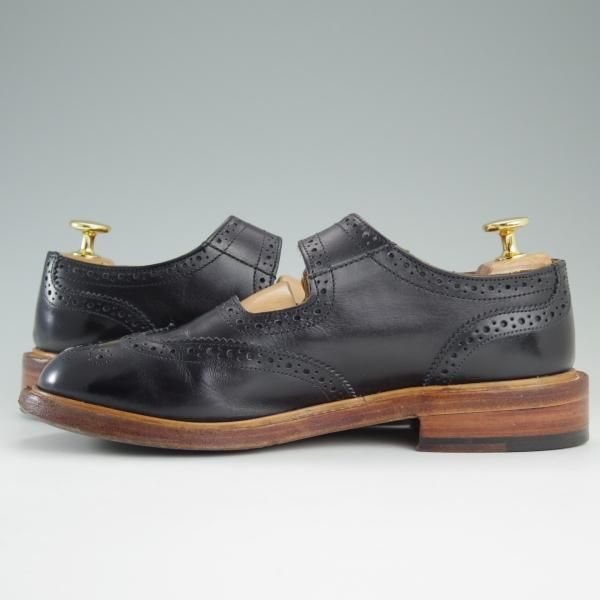 【美品】Tricker's ウイングチップ メリージェーン グレー　24.5 Tricker's（トリッカーズ）Mary Jane Brogue Shoes（メリー