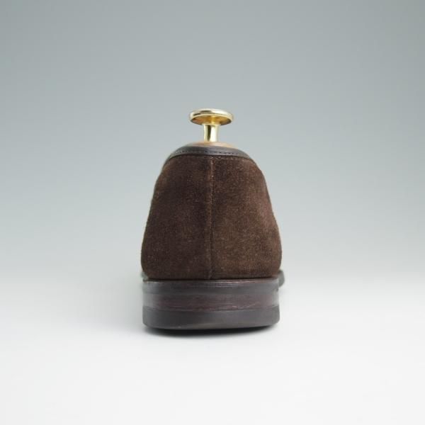 極上★クロケット&ジョーンズ 6.5E【★コインローファー/376ラスト/RICHMOND 2】シティソール/スエード/濃茶/メンズ/Crockett&Jones★d887