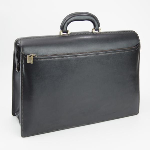 極上★アクアスキュータム/Aquascutum【★ダレスバッグ】メンズ/ビジネス/バッグ/レザー/ブリーフケース/黒★N5408