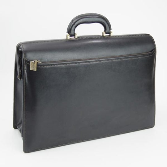 極上★アクアスキュータム/Aquascutum【★ダレスバッグ】メンズ/ビジネス/バッグ/レザー/ブリーフケース/黒★N5408