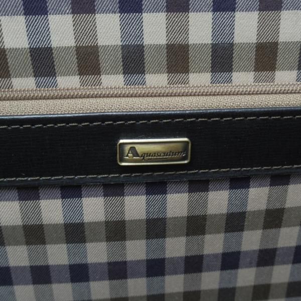 極上★アクアスキュータム/Aquascutum【★ダレスバッグ】メンズ/ビジネス/バッグ/レザー/ブリーフケース/黒★N5408