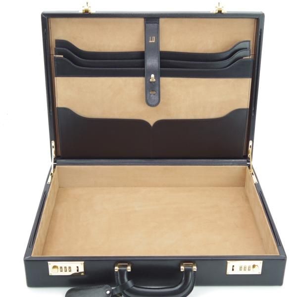 dunhill ダンヒル 本革 アタッシュケース ブリーフケース ビジネス 直営店セール】Dunhill レザー ブリーフケース ハムステッド (Dunhill